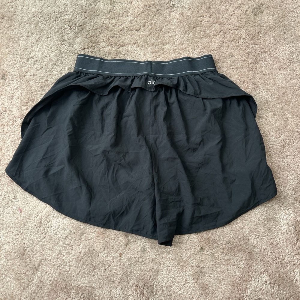Alo Yoga Black Set Match Point Shorts and Aspire Tank Size Large - Picture 5 of 6